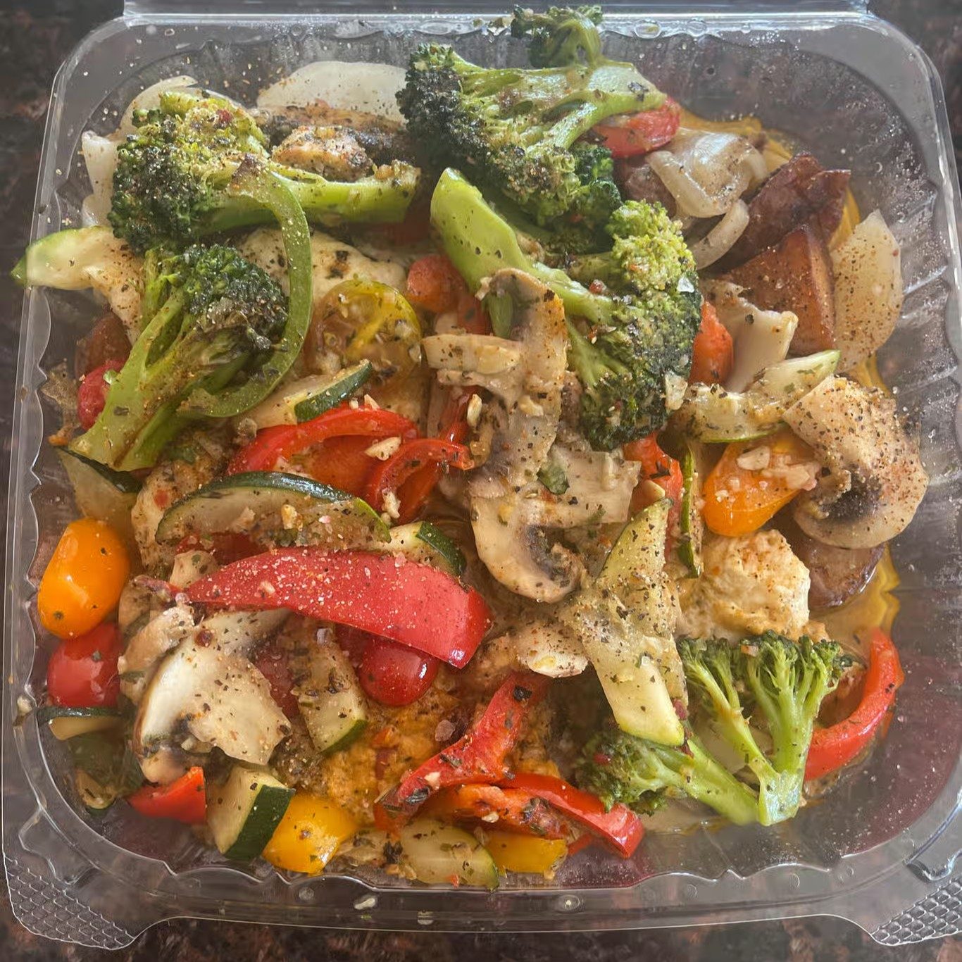Veggie Omelet (Deconstructed).