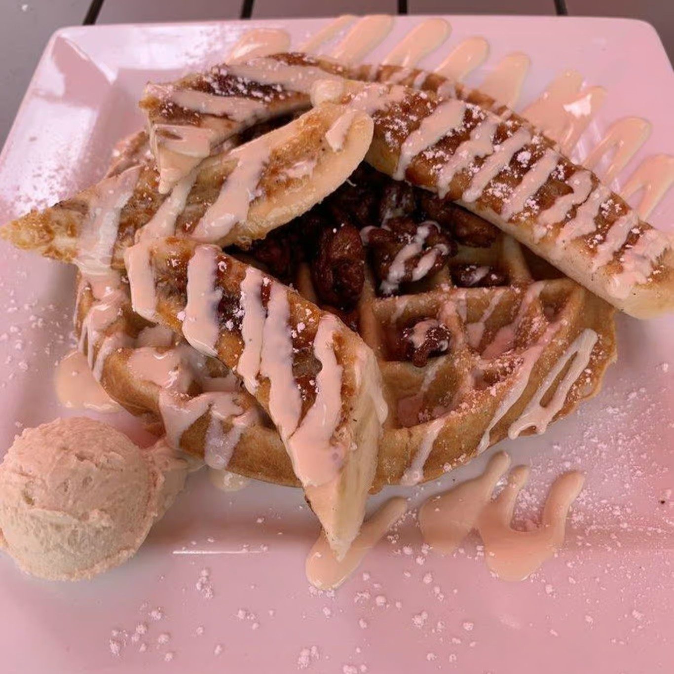 Banana Nut Waffle.