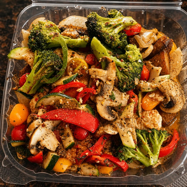 Veggie Omelet (Deconstructed).